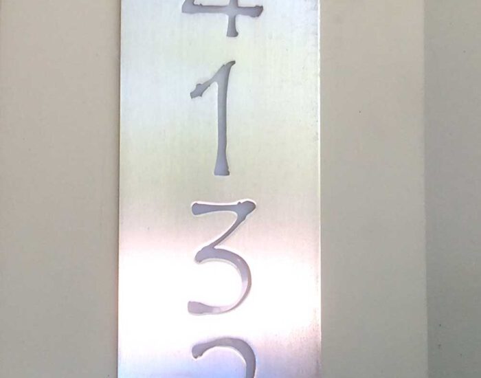 Custom Metal Residential Address Number Lighting