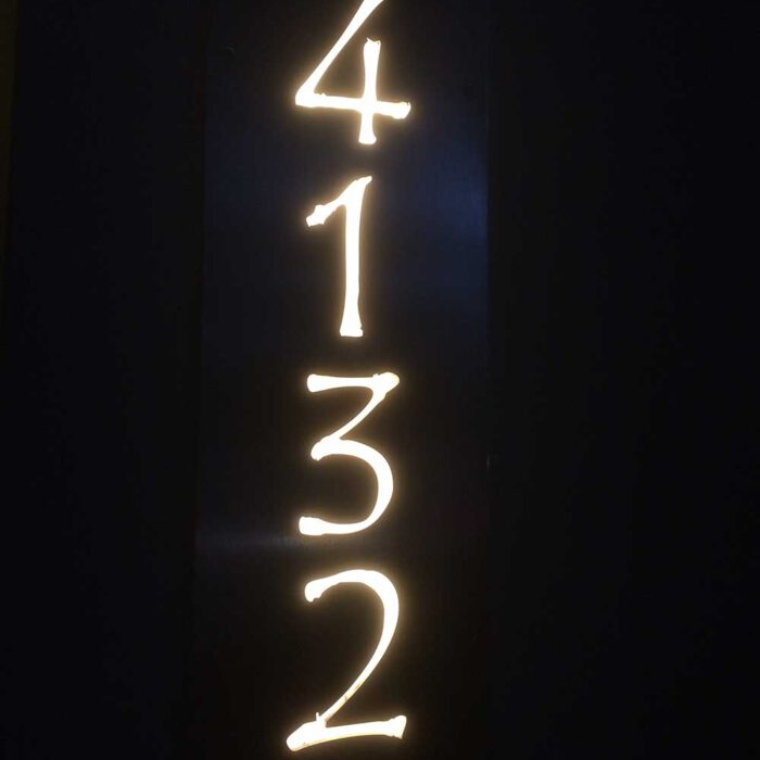 an image of a custom address light
