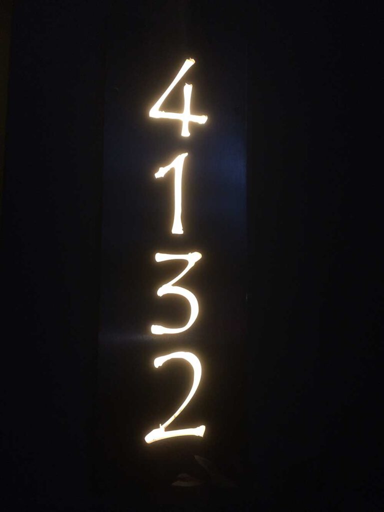 an image of a custom address light