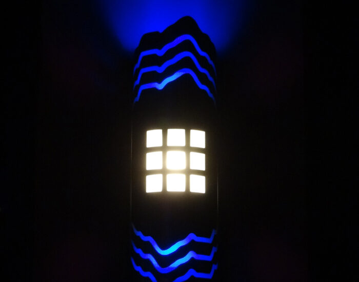 Custom Color-Changing LED Exterior Wall Sconce