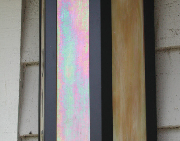 Custom Opalescent Exterior Wall Sconce