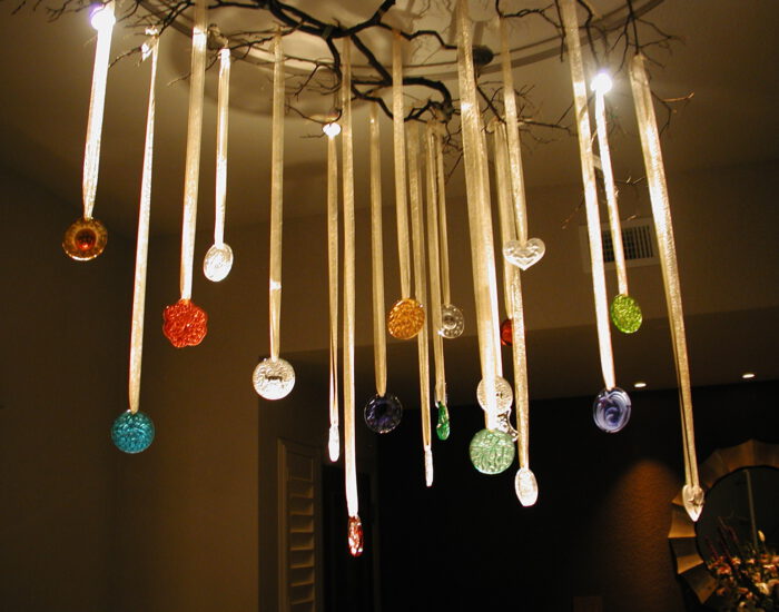 Custom Lalique Ornament Chandelier